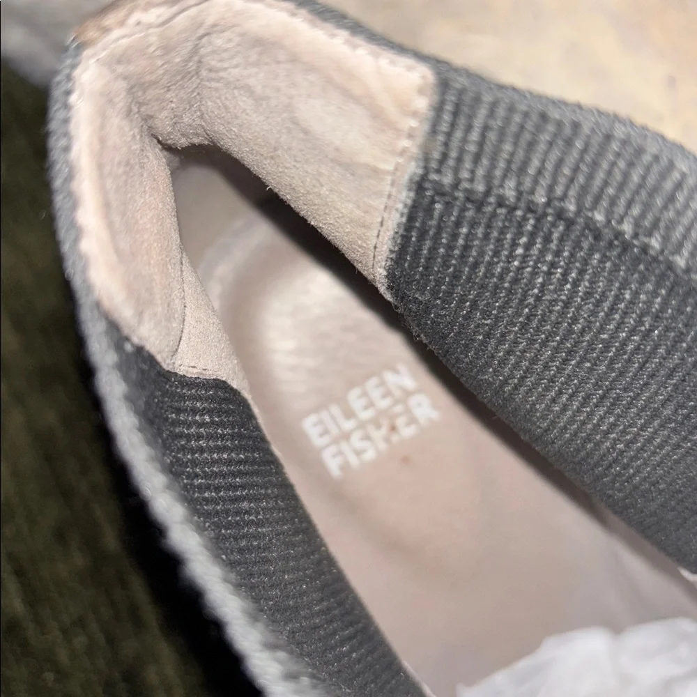 Eileen Fisher Gray Adele Graphite‎ Suede Wedge Booties Ankle Boots
